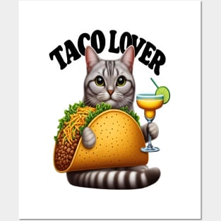 Feline Fiesta: Taco Cat Posters and Art